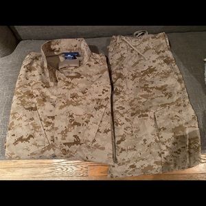 Desert Digital Camo BDU Coat and pant set